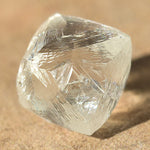0.96 carat beautiful and otherworldly raw diamond octahedron