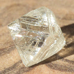 0.94 carat sharp and clear raw diamond octahedron