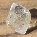 0.87 carat oblong and bright rough diamond octahedron