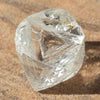 0.86 carat clean and clear raw diamond octahedron