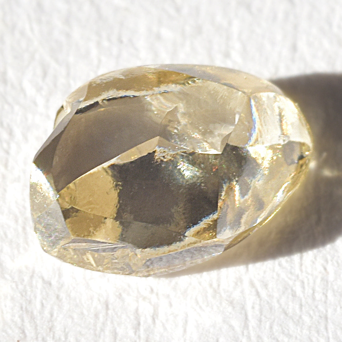 0.90 carat bright, regal dodecahedral raw diamond
