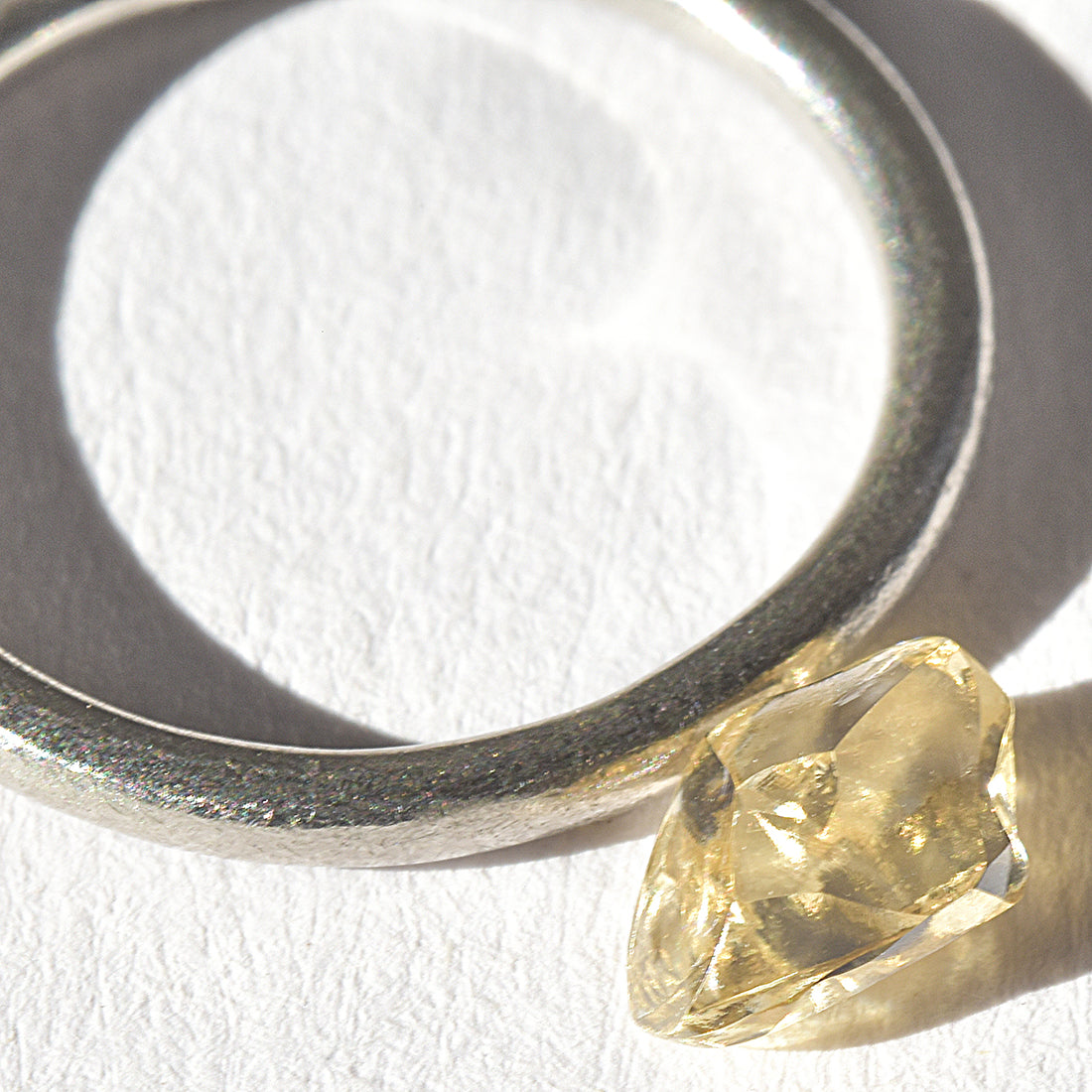 0.90 carat bright, regal dodecahedral raw diamond