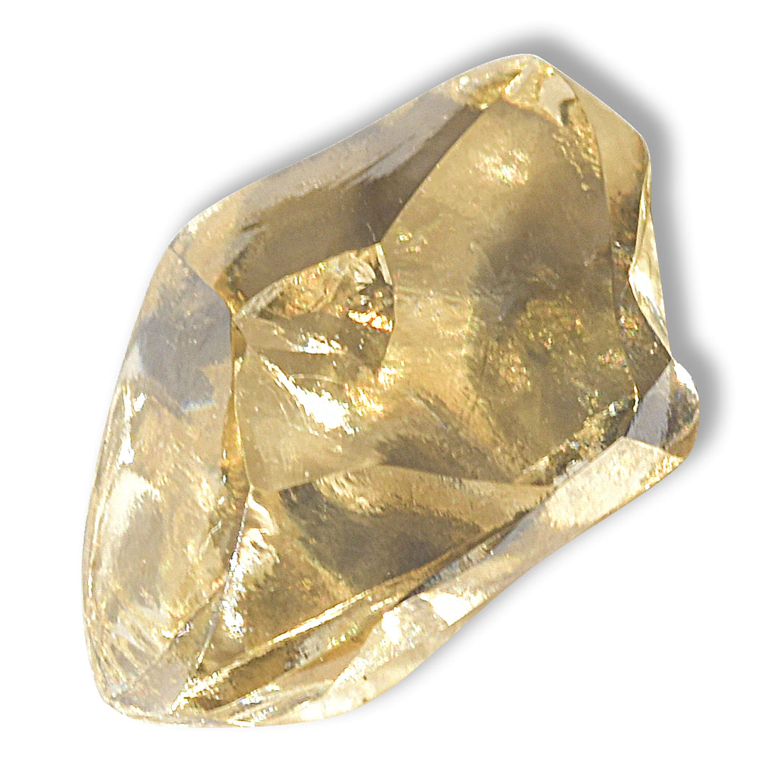 0.90 carat bright, regal dodecahedral raw diamond