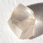 0.97 carat pink champagne raw diamond dodecahedron