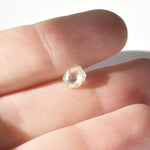 0.88 carat clear and beautiful dodecahedral raw diamond