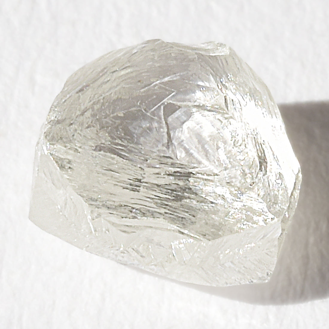 1.28 carat bright and clean triangular raw diamond