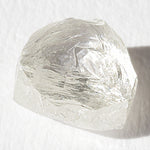 1.28 carat bright and clean triangular raw diamond