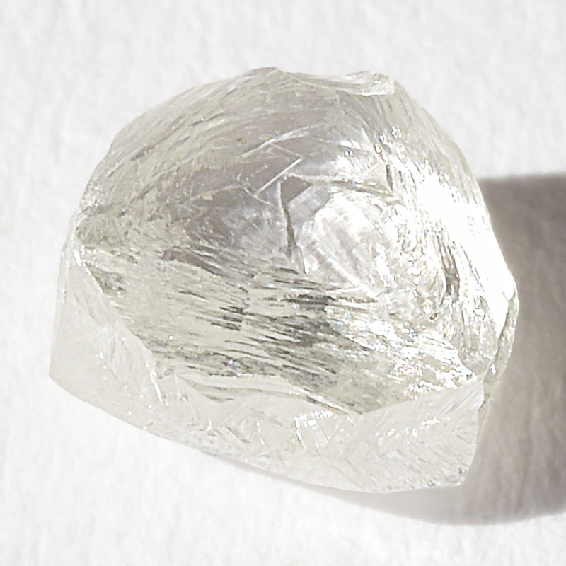 1.28 carat bright and clean triangular raw diamond