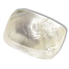 1.44 carat light champagne rhombododecahedral raw diamond