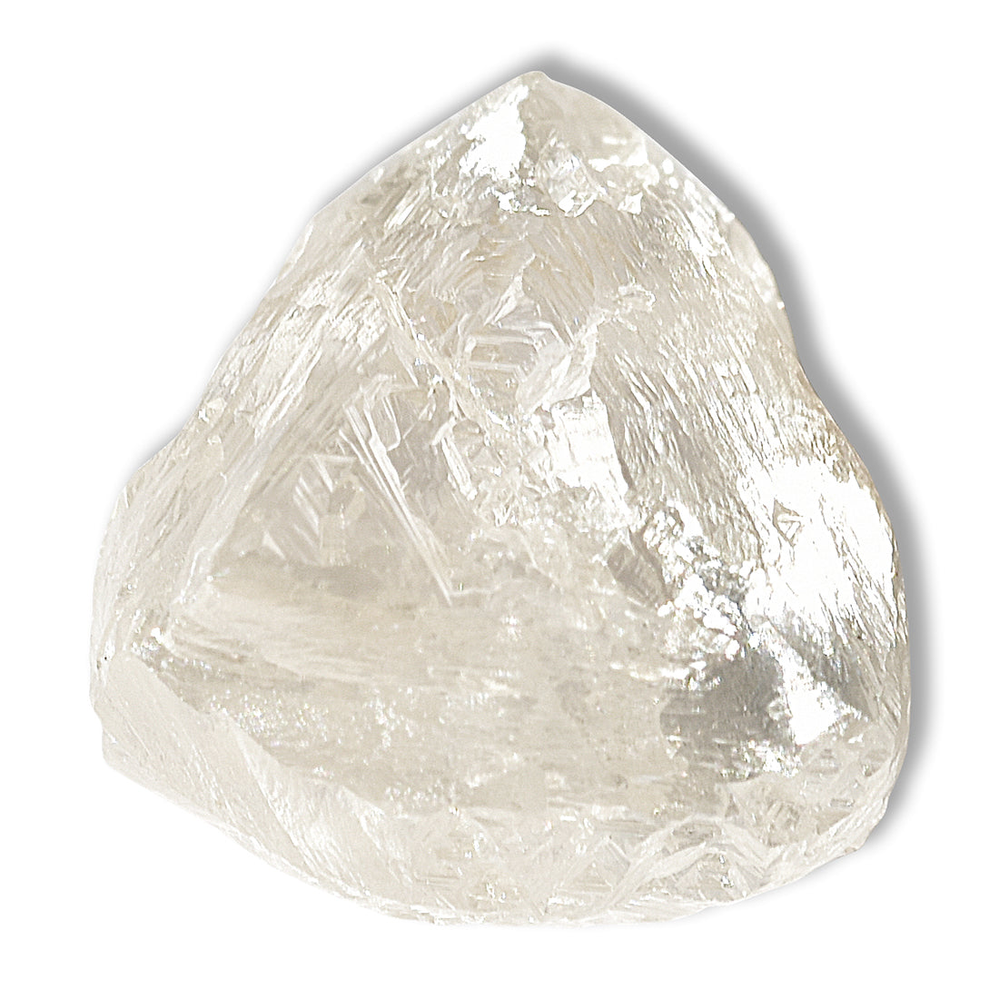 1.62 carat sparkly and pink raw diamond macle