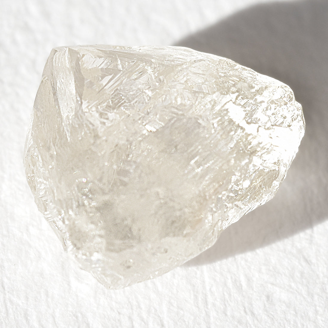 1.62 carat sparkly and pink raw diamond macle