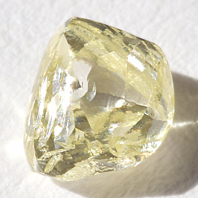 0.71 carat clean and clear macle raw diamond