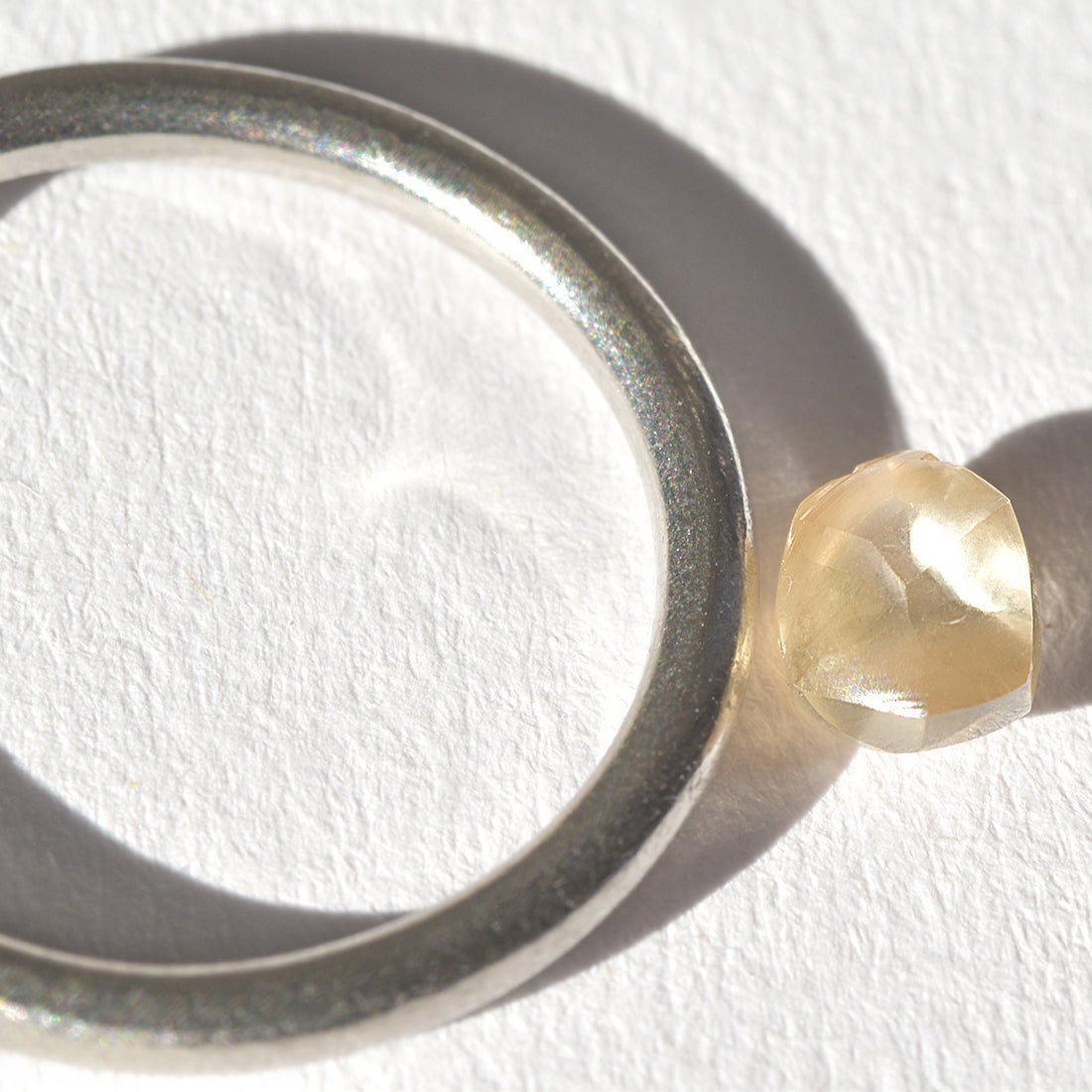 0.63 carat elegant light pink rough diamond dodecahedron