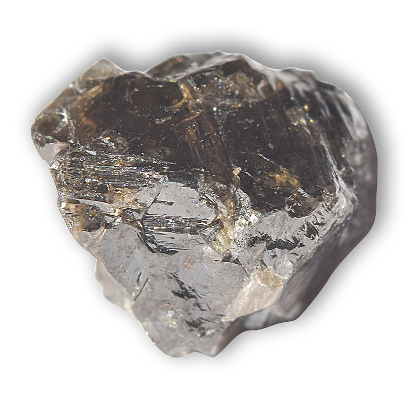 1.74 carat freeform black raw diamond