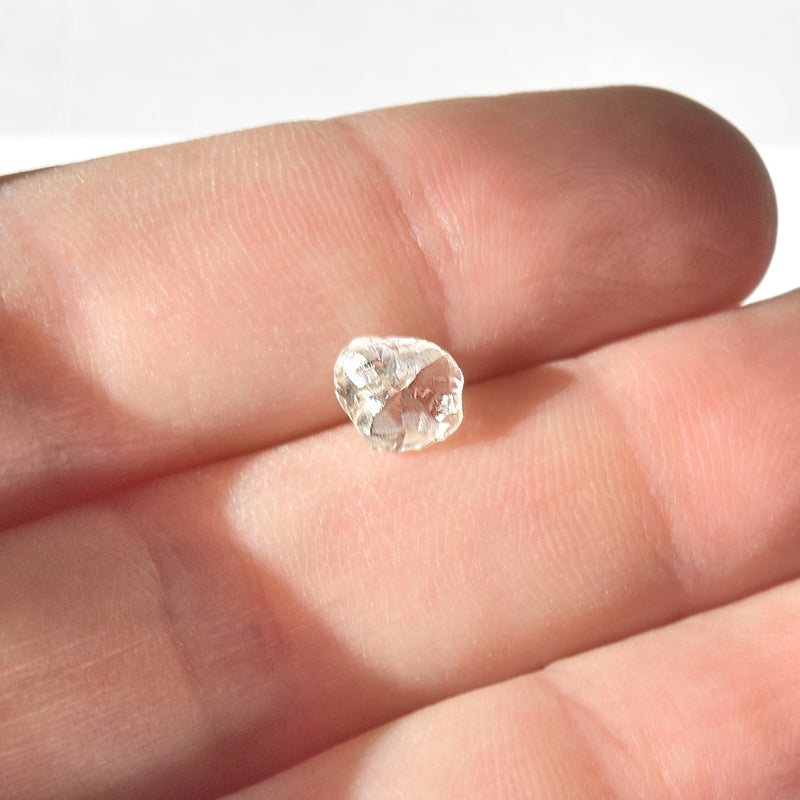 1.42 carat creative crystalline raw diamond
