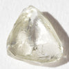 1.2 carat stunning champagne-green raw diamond triangle