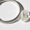 1.57 carat clean, clear and oblong rough diamond