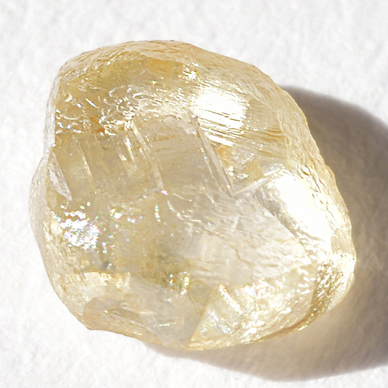 0.75 carat sweet peachy freeform raw diamond