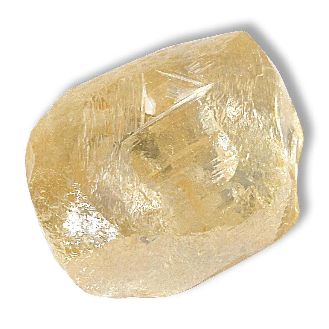 0.75 carat sweet peachy freeform raw diamond
