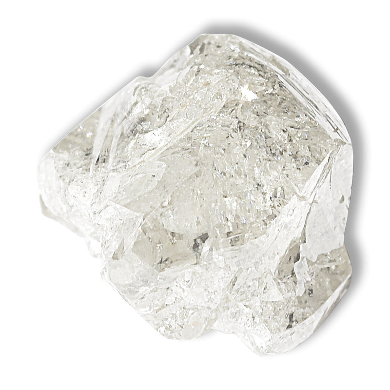 1.32 carat chunky silvery salt and pepper rough diamond