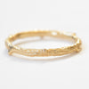 Nature inspired wedding band, branch band, twig band in 14k yellow gold