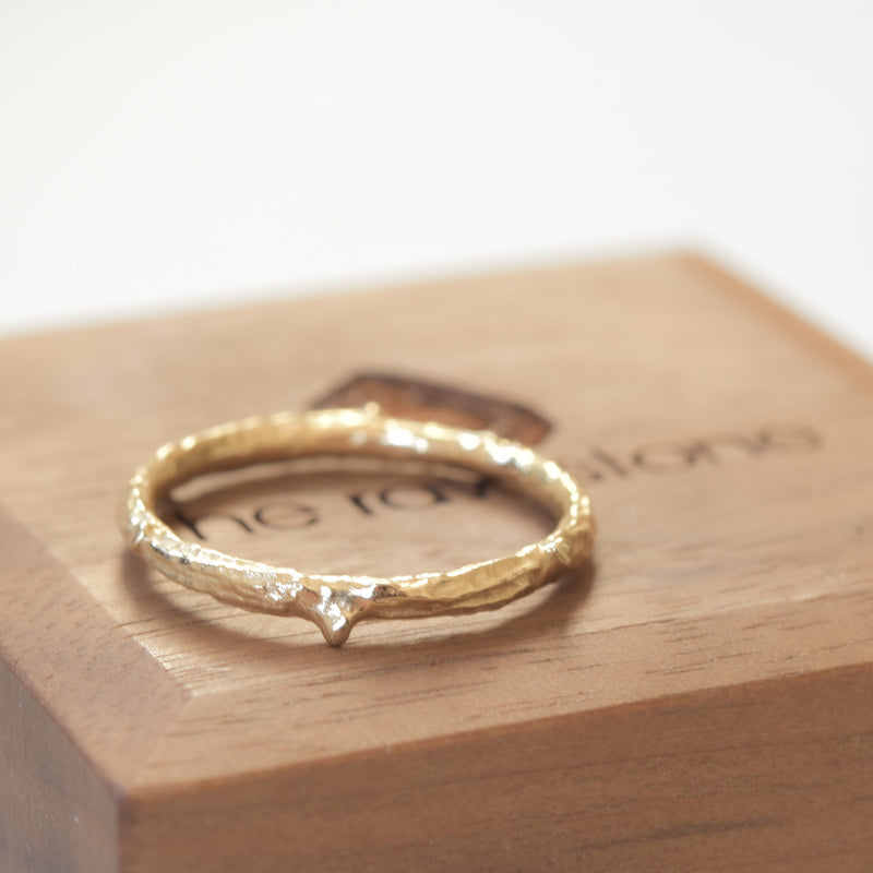 Nature inspired twig ring