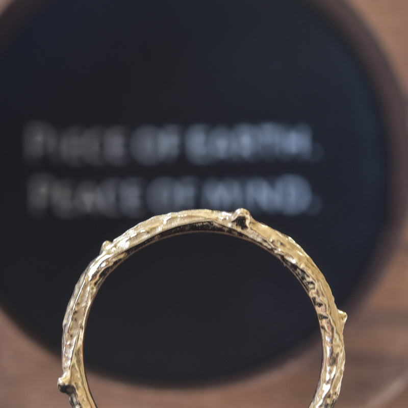 Nature inspired twig ring