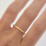 Nature inspired twig ring
