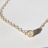 Rough Diamond Necklace in 14k Yellow Gold
