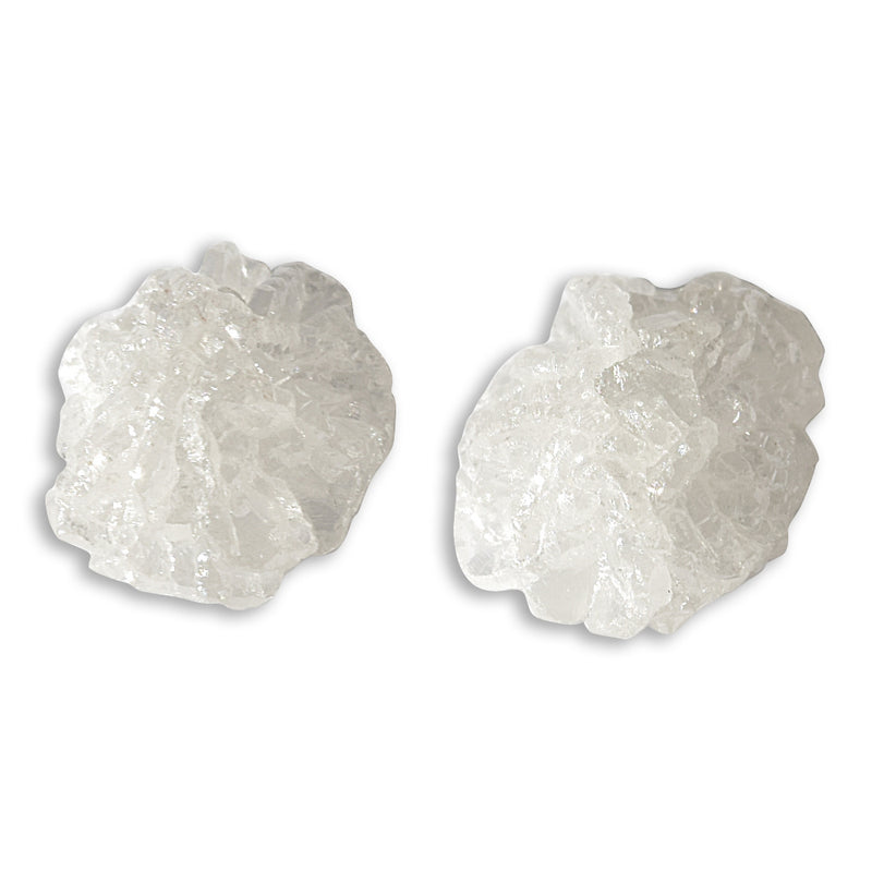 .80 carat bright white raw diamond pair