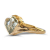 Zorem Ring - A molten gold rough diamond engagement ring