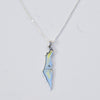 Israel Pendant with White Sapphire and 16 Inch Chain