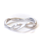 Infinity band, unique infinity band, silver twist ring