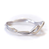 Infinity band, unique infinity band, silver twist ring, unique wedding band stacking ring