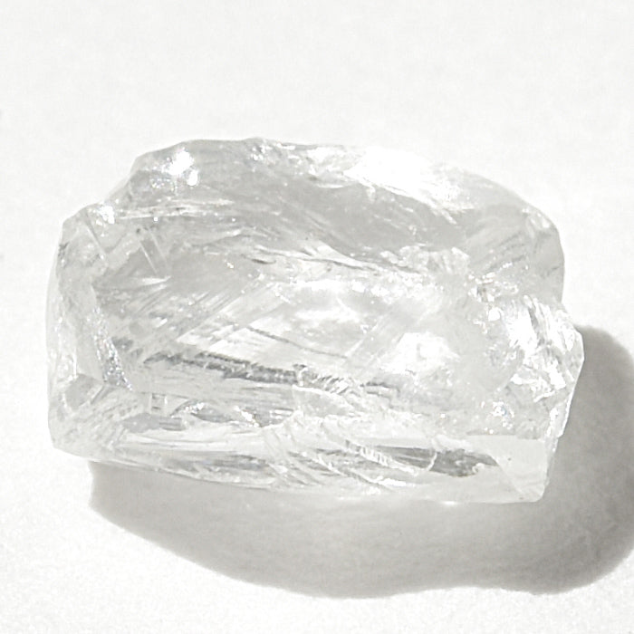 0.39 carat clean and clear rectangular raw diamond