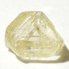 0.5 carat fancy yellow, flat triangular raw diamond