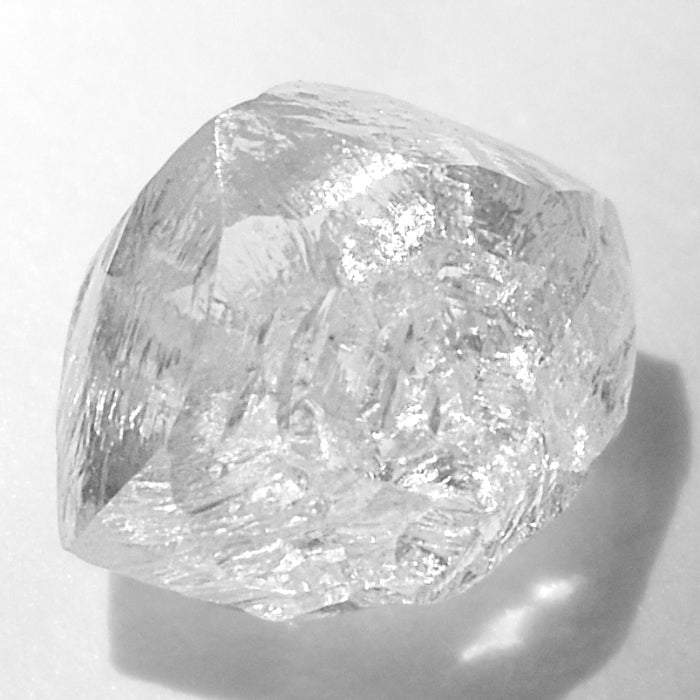 0.57 carat gemmy, freeform raw diamond