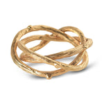 Unique wedding band, nested bands, twig ring
