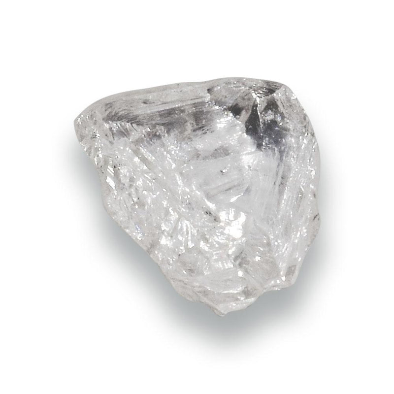 0.61 carat geometrically patterned white rough diamond crystal triangle Raw Diamond South Africa 