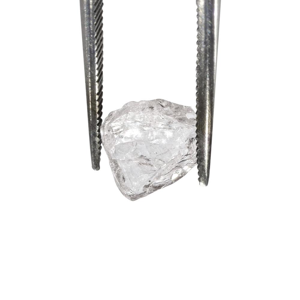 0.61 Carat White Rough Diamond Crystal - The Raw Stone