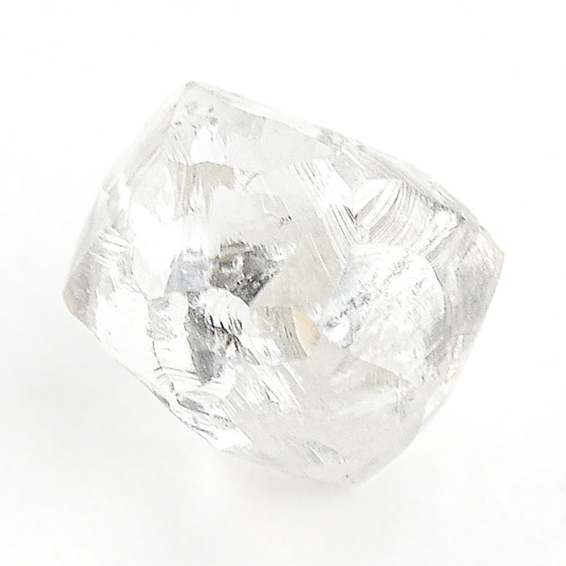 0.77 carat unique and alluvial raw diamond dodecahedron