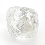 0.79 carat fancy waterdroplet rough diamond dodecahedron