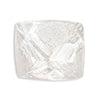 0.84 carat white and flawless raw diamond octahedron