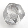0.87 carat black and white raw diamond dodecahedron