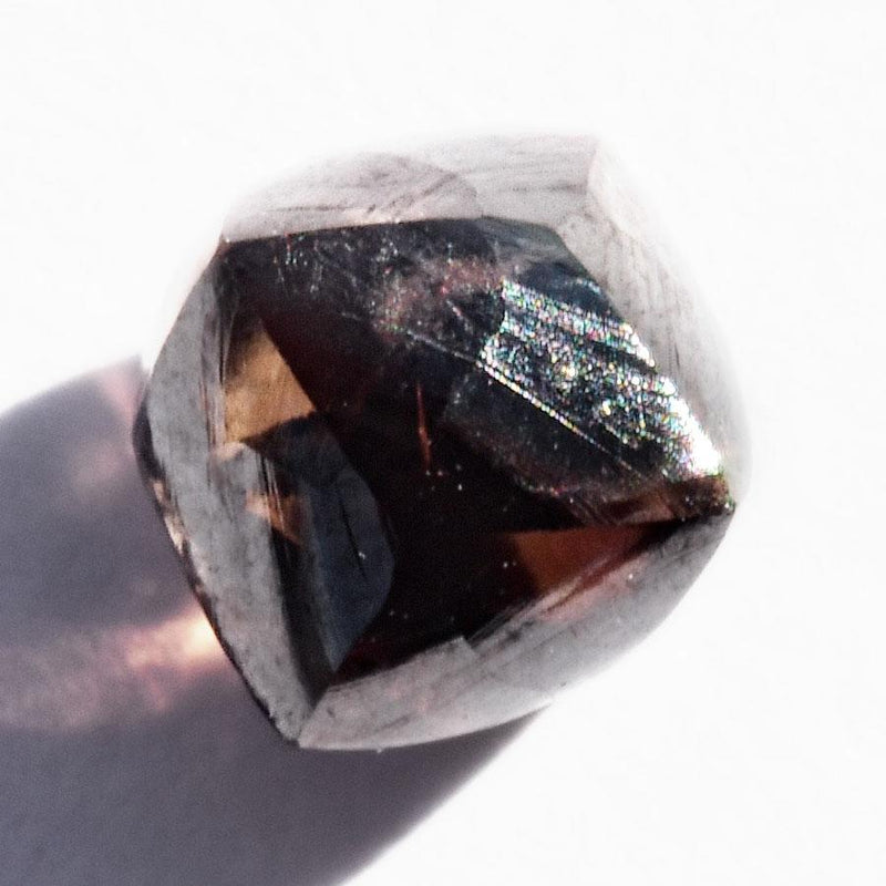 0.92 carat deep coffee brown raw diamond octahedron Raw Diamond South Africa 