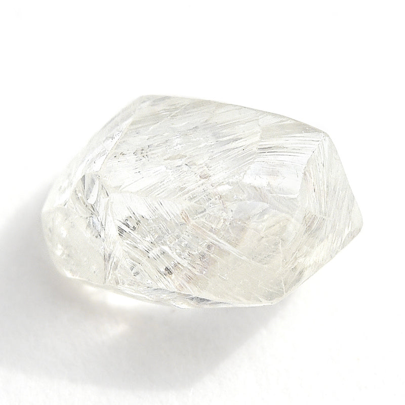 0.96 carat bright and sparkly freeform raw diamond