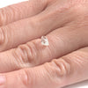 0.96 carat bright and sparkly freeform raw diamond