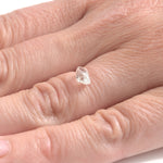 0.96 carat bright and sparkly freeform raw diamond