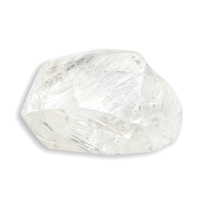 0.96 carat bright and sparkly freeform raw diamond