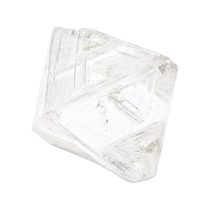 1.0 carat bright white and architecturally intriguing rough diamond octahedron Raw Diamond South Africa 